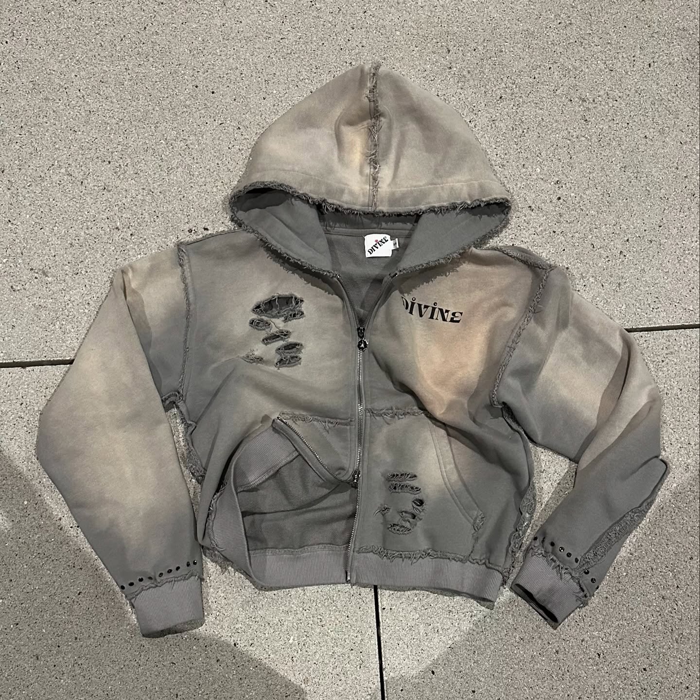Celestial Stone Double Zip-Up Hoodie