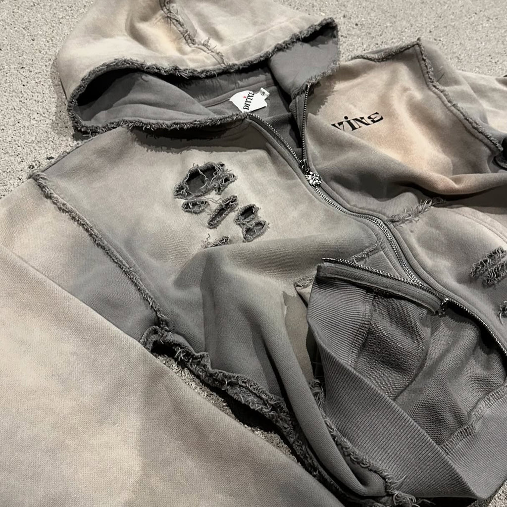 Celestial Stone Double Zip-Up Hoodie