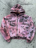 Galaxy Graffiti Zip-Up Hoodie