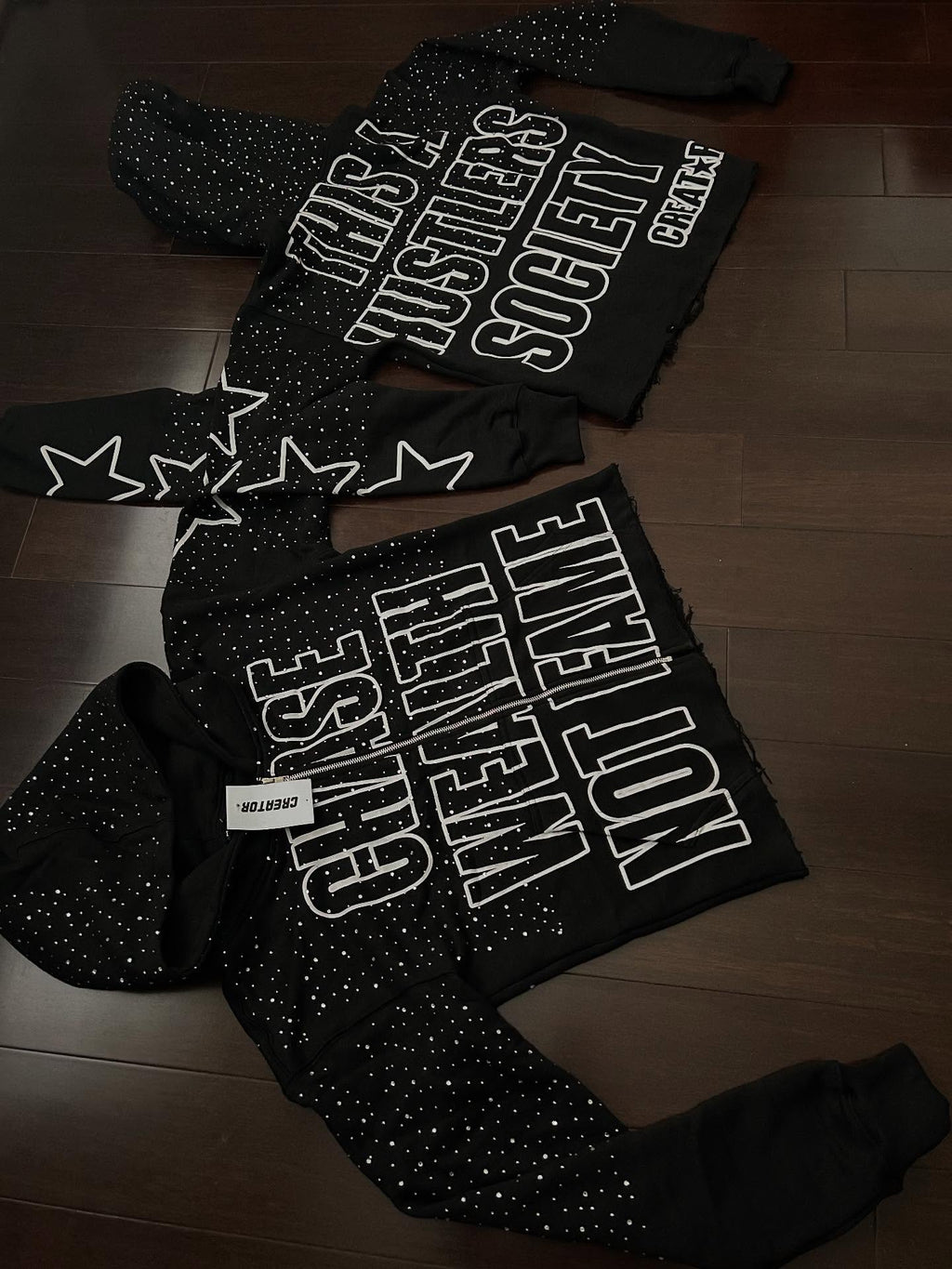 Chase Wealth Not Fame Zip-Up Hoodie