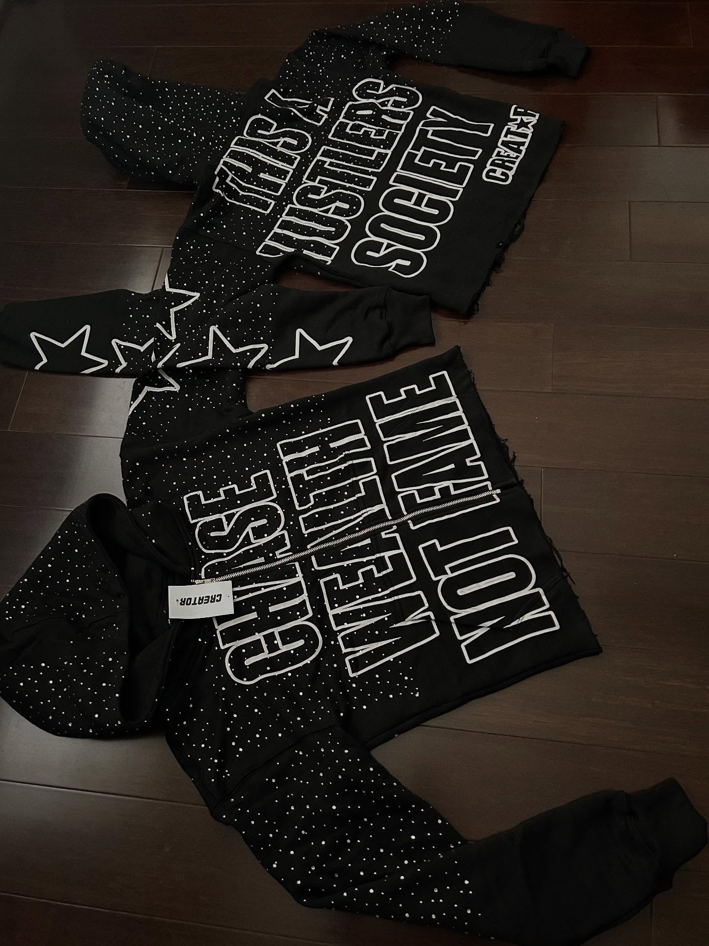Chase Wealth Not Fame Zip-Up Hoodie